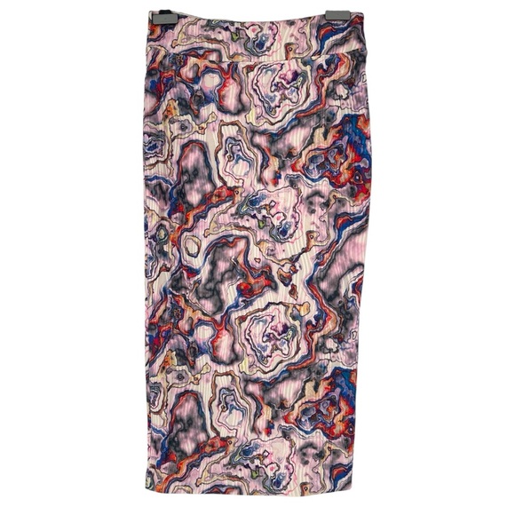 Leith Dresses & Skirts - Leith Abalone Multicolor Ribbed Textured Midi Pencil Skirt size Medium NWT
